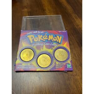 Hasbro Pokemon Battling Coin Game 3 Coins 1999-Oddish, Grimer & Charmander